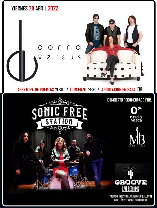 Sonic Free Station concierto en la sala Groove de Portugalete