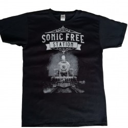 camiseta hombre sonic free station